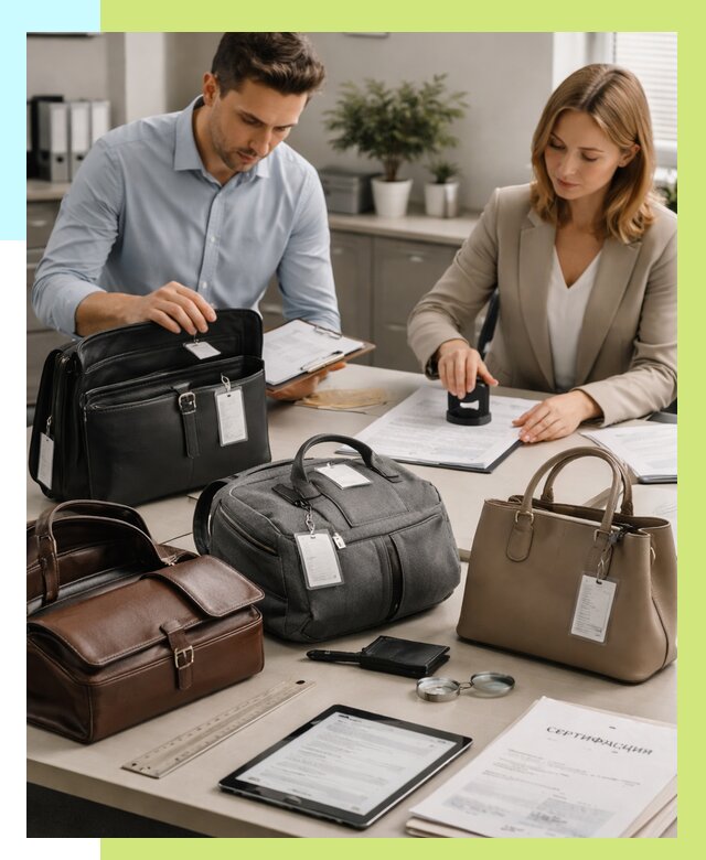 Сертификация сумок в Усолье-Сибирском от 7740 руб. | Алешин-Сль