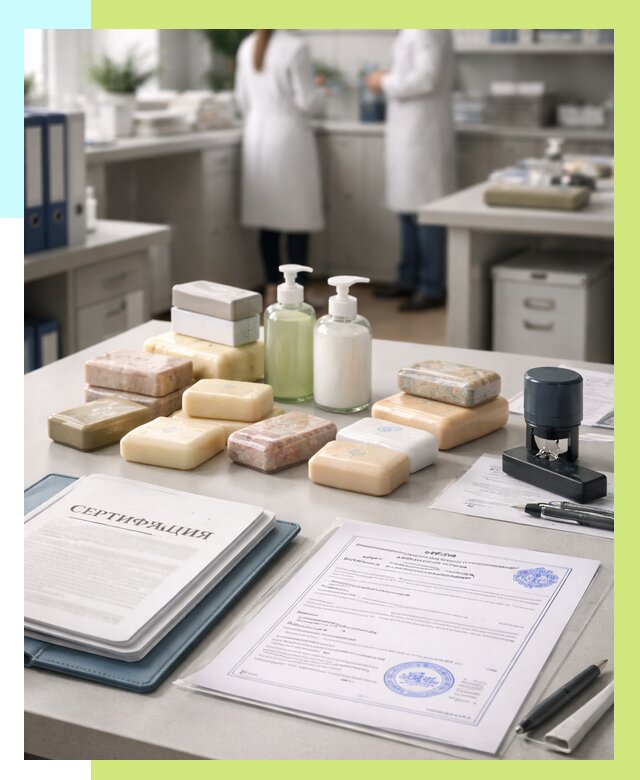 Сертификация мыла и сертификат на мыло в Усолье-Сибирском от 12384 | Алешин-Сль