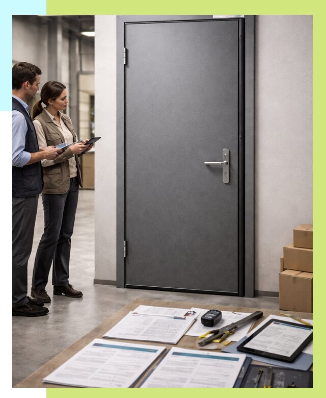 Сертификация противопожарных дверей в Усолье-Сибирском от 9288 р. | Алешин-Сль