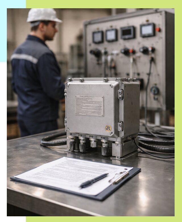 Сертификация взрывозащищенного оборудования в Усолье-Сибирском от 36120 р. | Алешин-Сль