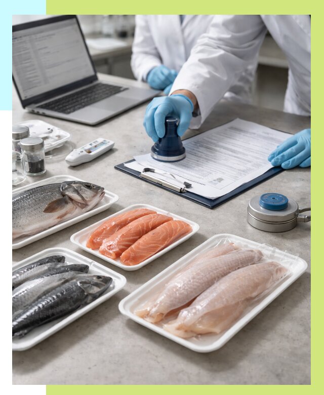 Сертификация рыбы и сертификат в Усолье-Сибирском от 15480 р. | Алешин-Сль