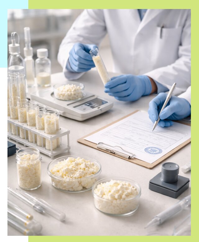 Сертификация творога в Усолье-Сибирском от 12384 р. под ключ | Алешин-Сль