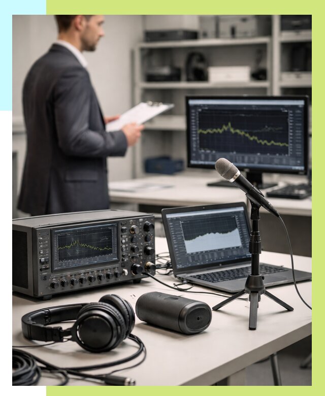 Сертификация аудиотехники в Усолье-Сибирском от 15480 р., Алешин-Сль