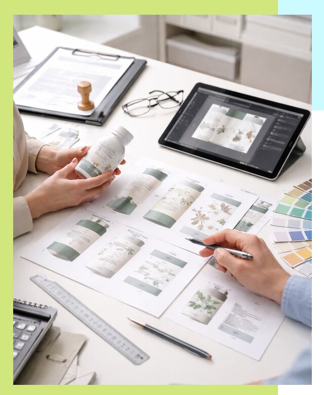 Профессиональная разработка дизайна и текста этикетки продукции в Усолье-Сибирском