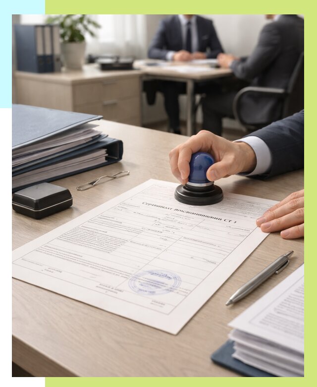 Сертификат происхождения СТ 1 в Усолье-Сибирском от 4644 р. | Алешин-Сль