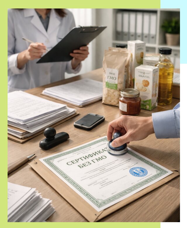 Получение сертификата Без ГМО для продукции в Усолье-Сибирском