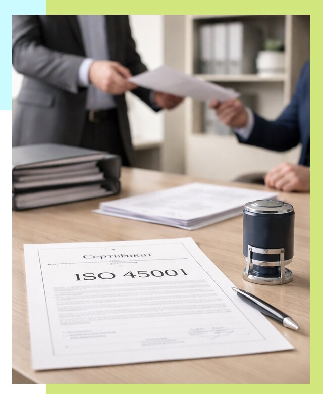 Сертификат ISO 45001 в Усолье-Сибирском под ключ от 46440 р. | Алешин-Сль