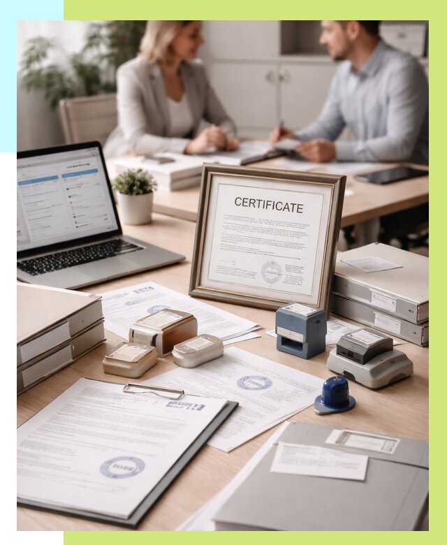 Сертификация компании в Усолье-Сибирском от 46440 р. | Алешин-Сль — заказ